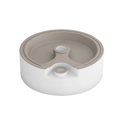 Altair Timitra 18" Round White Finish Ceramic Vessel Bathroom Vanity Sink