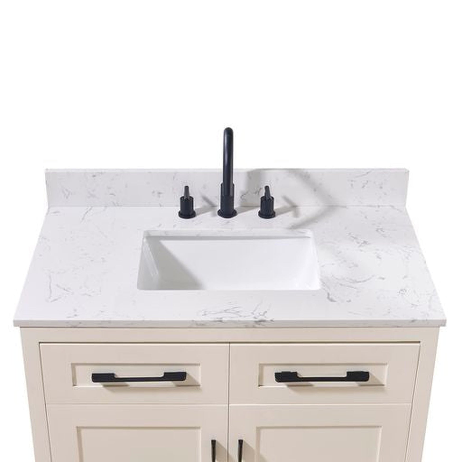 Bathroom Vanities Outlet Atlanta Renovate for LessColumbia 59 Double Vanity,  Ash Gray, Radiant Gold w/ Glossy White Composite Top