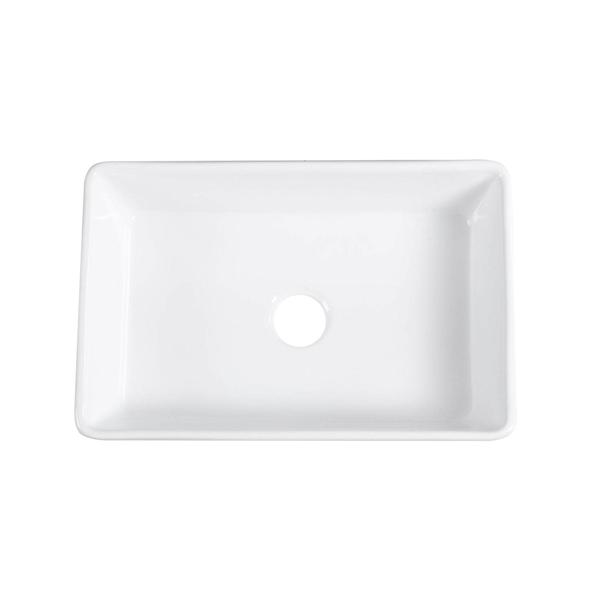 Altair Treviso 30" Rectangular White Ceramic Farmhouse Sink