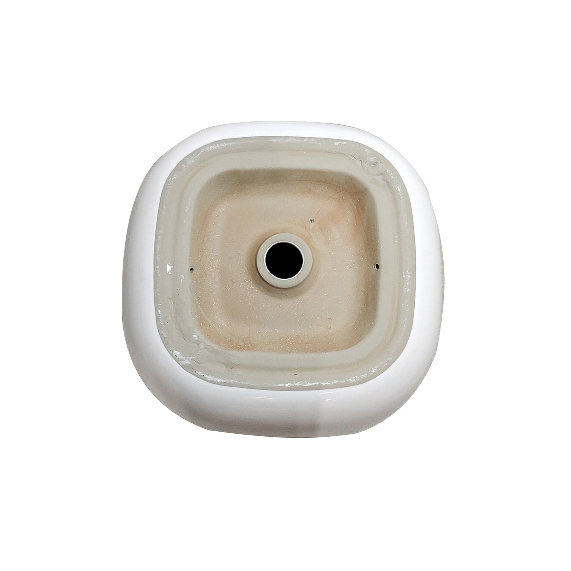 Altair Zion 16" Square White Ceramic Bathroom Vanity Sink