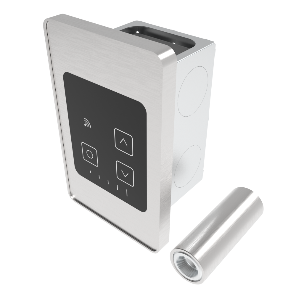 Amba ATW-TDHCR Brushed Stainless Steel Remotely Wired Touch Digital Heat Controller