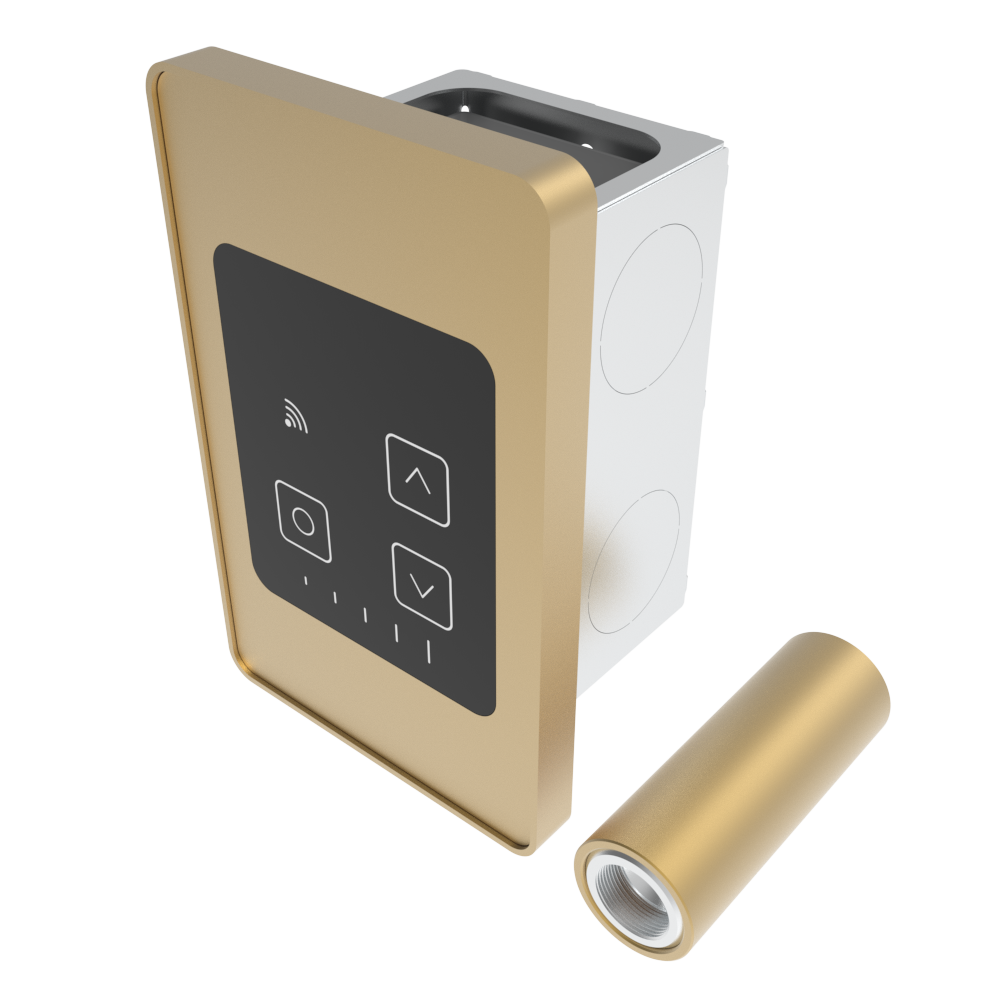 Amba ATW-TDHCR Satin Brass Remotely Wired Touch Digital Heat Controller