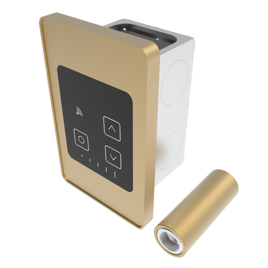 Amba ATW-TDHCR Satin Brass Remotely Wired Touch Digital Heat Controller