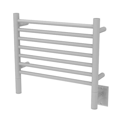 Amba Jeeves H Straight 7-Bar White Finish Hardwired Towel Warmer