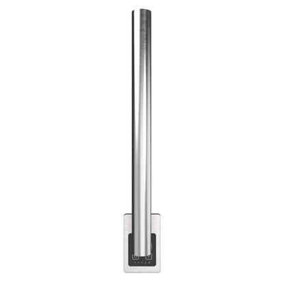 Amba Modello I Round 20" Hardwired Single Bar Brushed Stainless Steel Towel Warmer