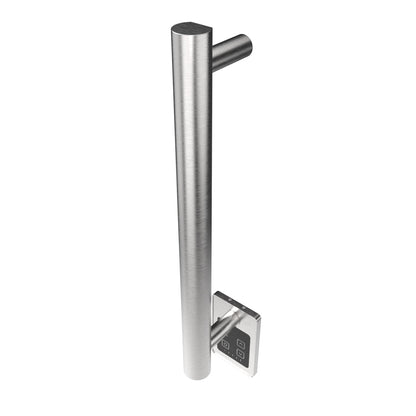 Amba Modello I Round 20" Hardwired Single Bar Brushed Stainless Steel Towel Warmer