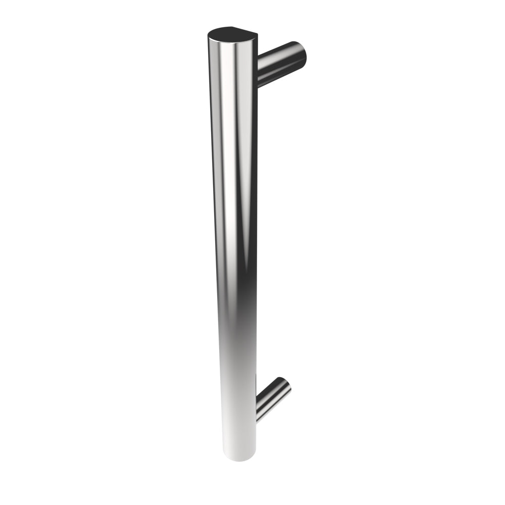 Amba Modello I Round 20" Hardwired Single Bar Polished Stainless Steel Towel Warmer