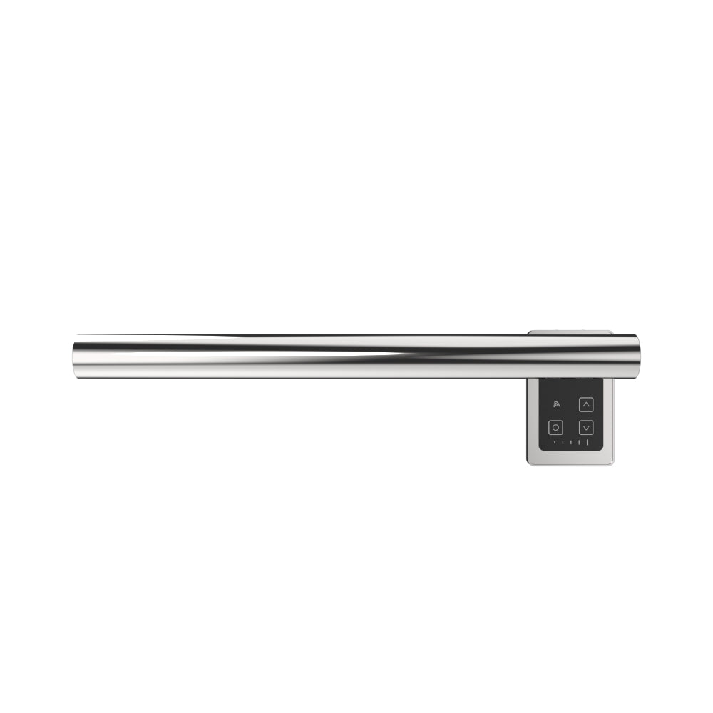 Amba Modello I Round 20" Hardwired Single Bar Polished Stainless Steel Towel Warmer