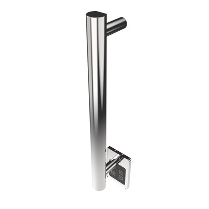 Amba Modello I Round 20" Hardwired Single Bar Polished Stainless Steel Towel Warmer