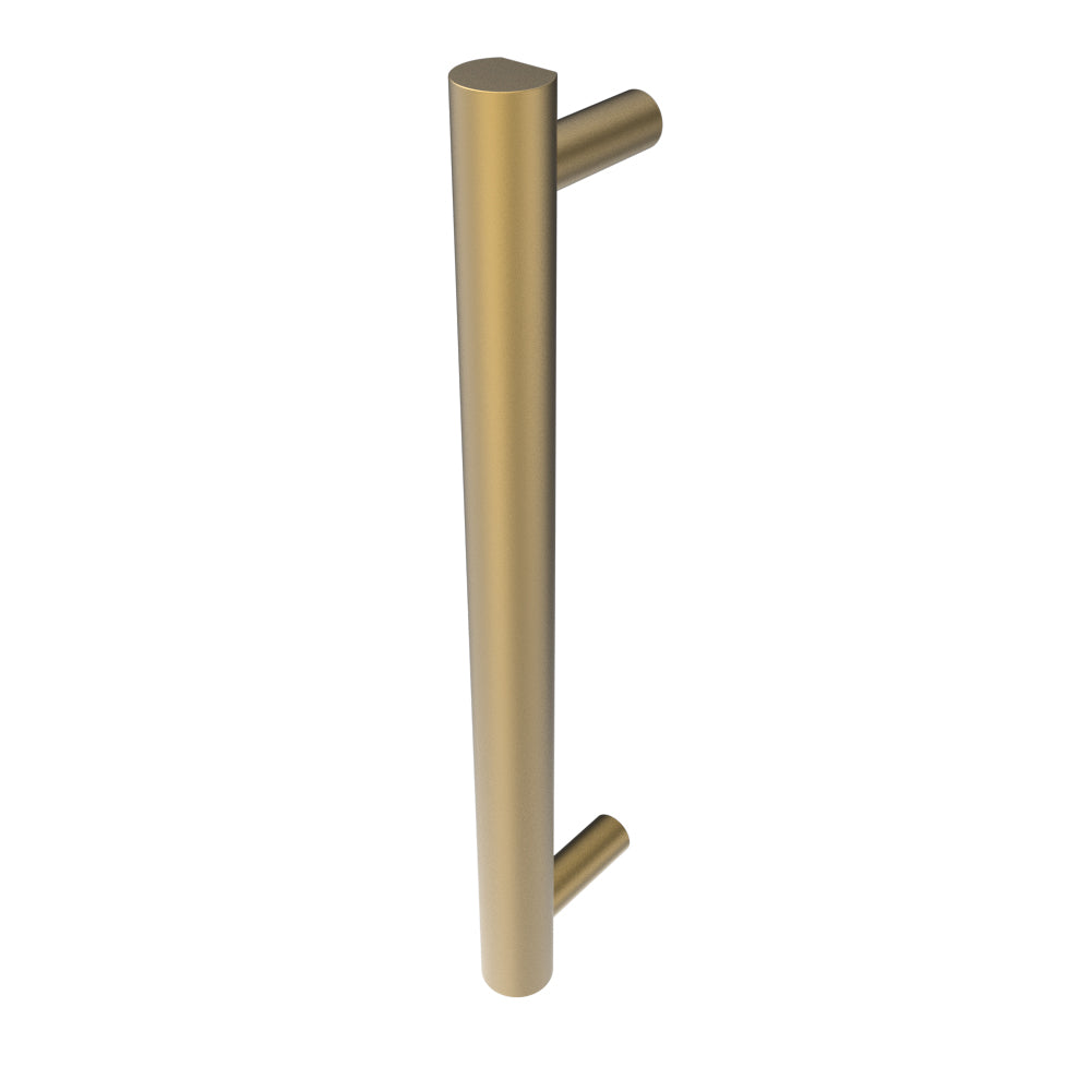 Amba Modello I Round 20" Hardwired Single Bar Satin Brass Towel Warmer