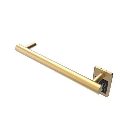 Amba Modello I Round 20" Hardwired Single Bar Satin Brass Towel Warmer