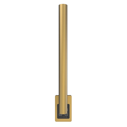 Amba Modello I Round 20" Hardwired Single Bar Satin Brass Towel Warmer