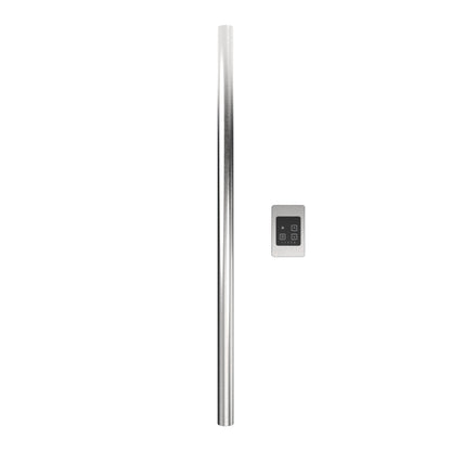 Amba Modello I Round 40" Hardwired Single Bar Brushed Stainless Steel Towel Warmer