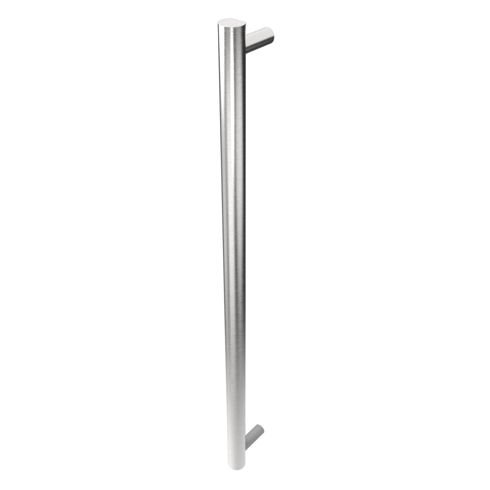 Amba Modello I Round 40" Hardwired Single Bar Brushed Stainless Steel Towel Warmer