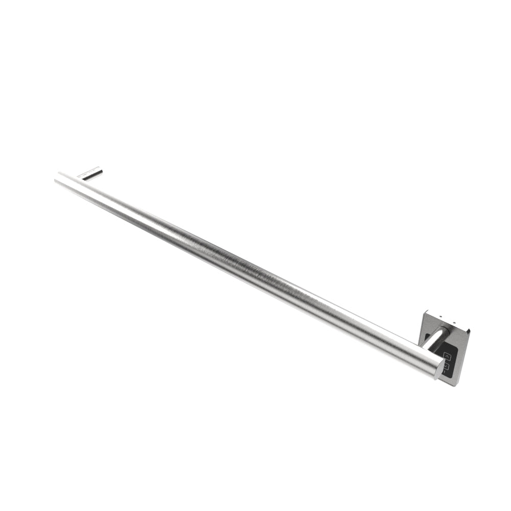 Amba Modello I Round 40" Hardwired Single Bar Brushed Stainless Steel Towel Warmer