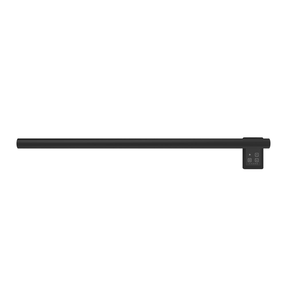 Amba Modello I Round 40" Hardwired Single Bar Matte Black Towel Warmer