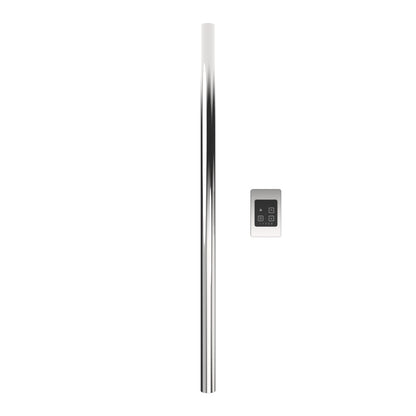 Amba Modello I Round 40" Hardwired Single Bar Polished Stainless Steel Towel Warmer