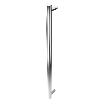 Amba Modello I Round 40" Hardwired Single Bar Polished Stainless Steel Towel Warmer