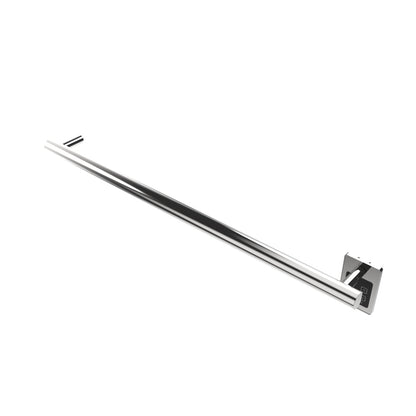 Amba Modello I Round 40" Hardwired Single Bar Polished Stainless Steel Towel Warmer