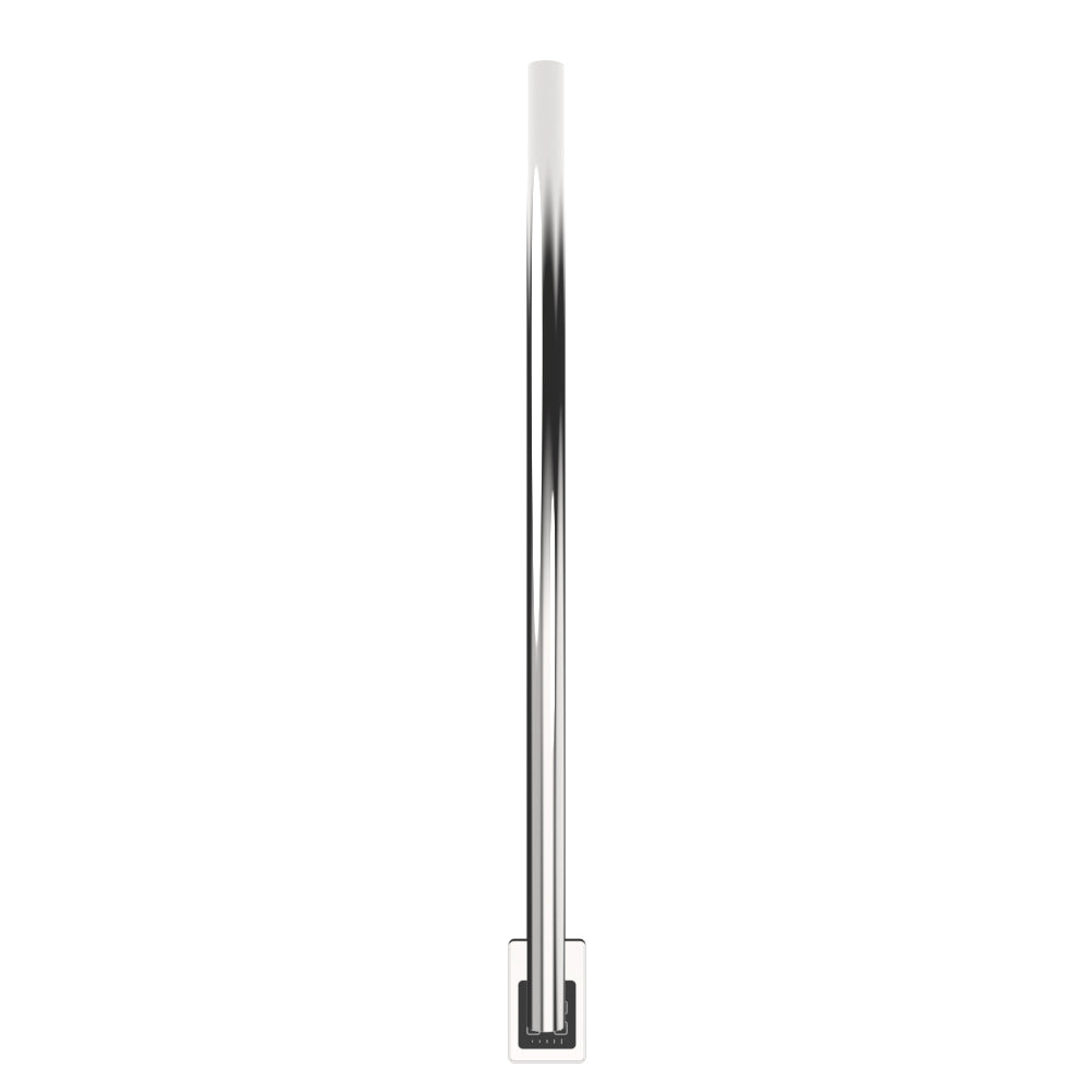 Amba Modello I Round 40" Hardwired Single Bar Polished Stainless Steel Towel Warmer