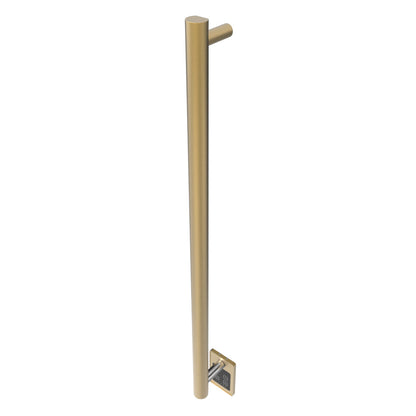 Amba Modello I Round 40" Hardwired Single Bar Satin Brass Towel Warmer