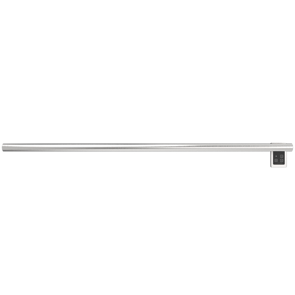 Amba Modello I Round 59" Hardwired Single Bar Brushed Stainless Steel Towel Warmer