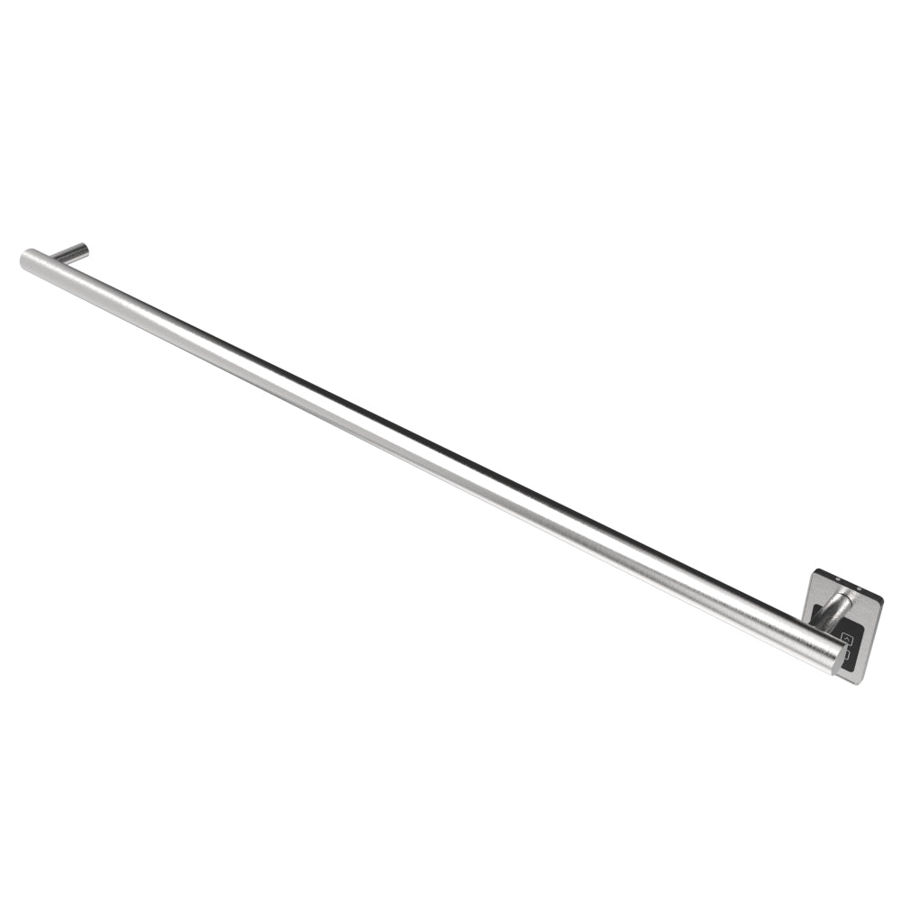 Amba Modello I Round 59" Hardwired Single Bar Brushed Stainless Steel Towel Warmer