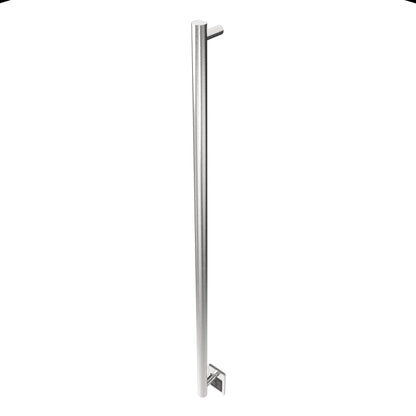 Amba Modello I Round 59" Hardwired Single Bar Brushed Stainless Steel Towel Warmer