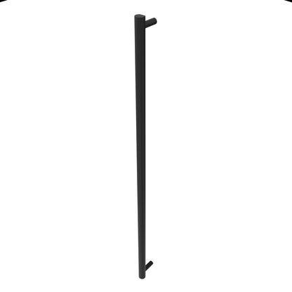 Amba Modello I Round 59" Hardwired Single Bar Matte Black Towel Warmer