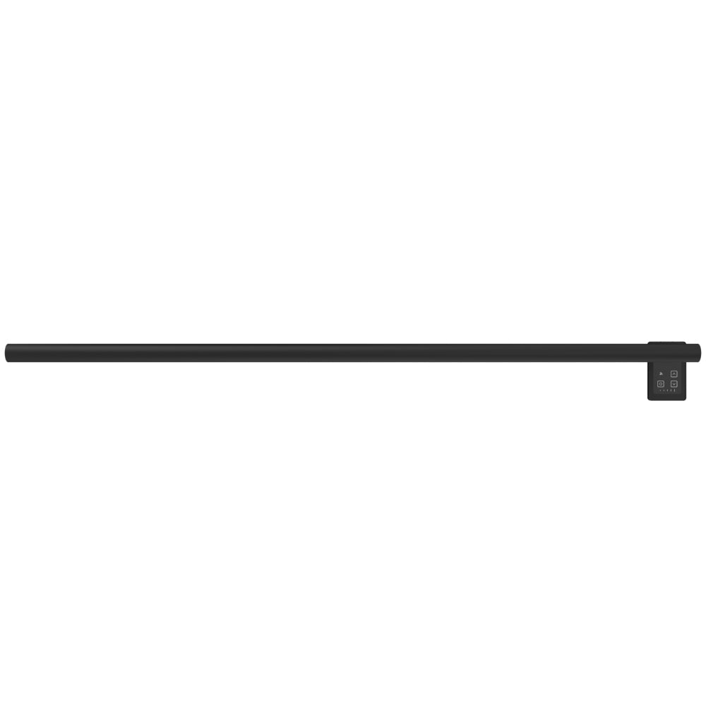 Amba Modello I Round 59" Hardwired Single Bar Matte Black Towel Warmer