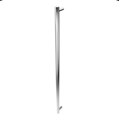 Amba Modello I Round 59" Hardwired Single Bar Polished Stainless Steel Towel Warmer