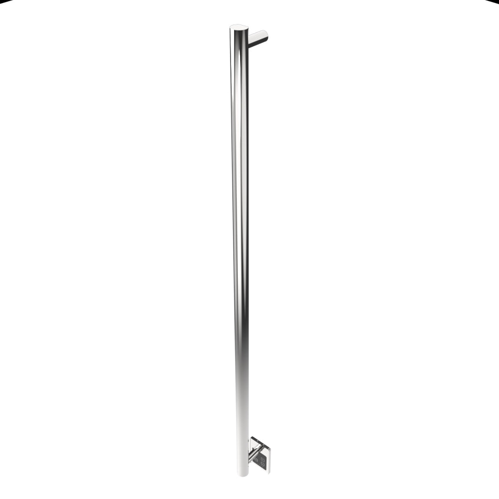 Amba Modello I Round 59" Hardwired Single Bar Polished Stainless Steel Towel Warmer