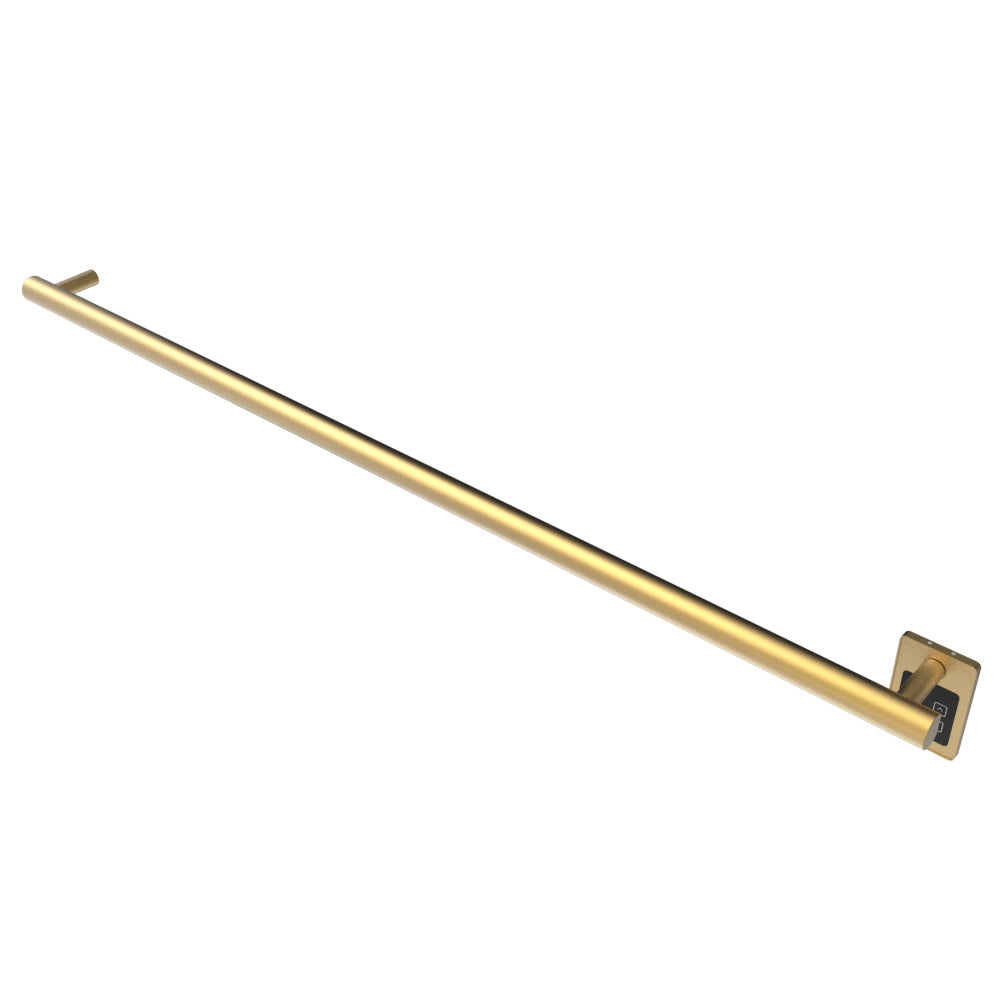 Amba Modello I Round 59" Hardwired Single Bar Satin Brass Towel Warmer