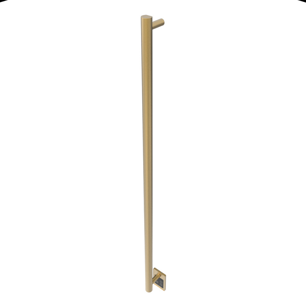 Amba Modello I Round 59" Hardwired Single Bar Satin Brass Towel Warmer