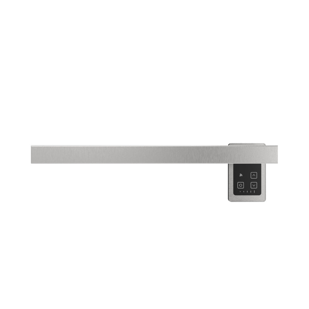 Amba Modello I Square 20" Hardwired Single Bar Brushed Stainless Steel Towel Warmer