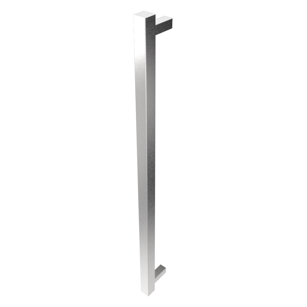 Amba Modello I Square 40" Hardwired Single Bar Brushed Stainless Steel Towel Warmer