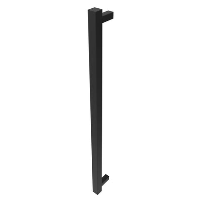 Amba Modello I Square 40" Hardwired Single Bar Matte Black Towel Warmer