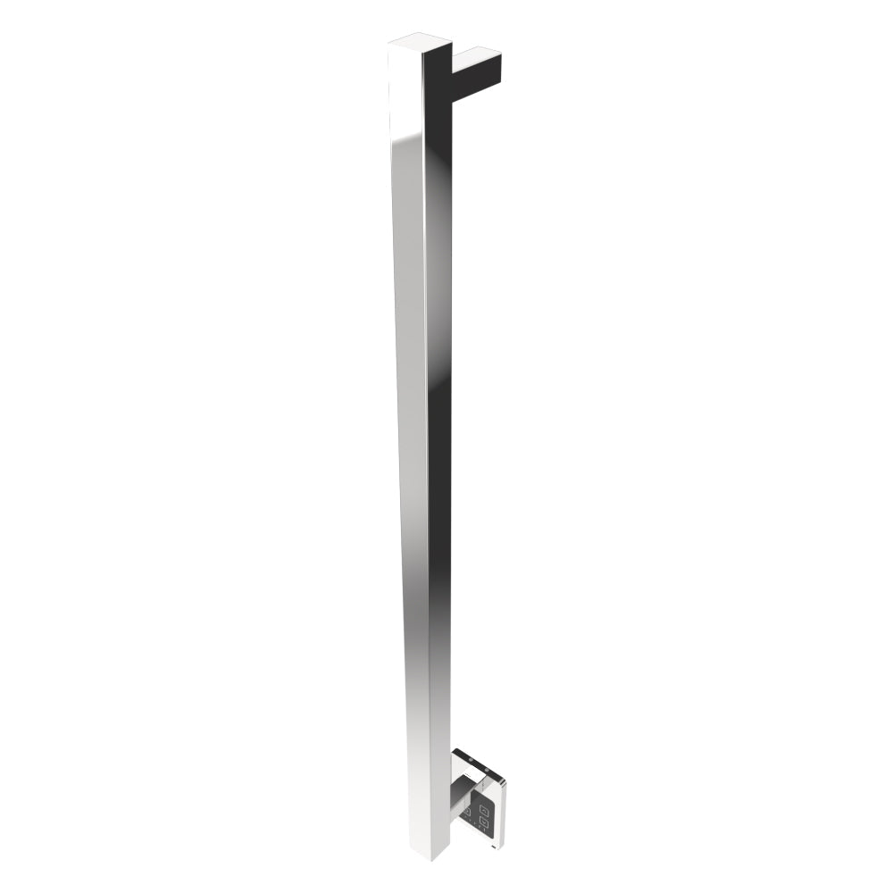 Amba Modello I Square 40" Hardwired Single Bar Polished Stainless Steel Towel Warmer