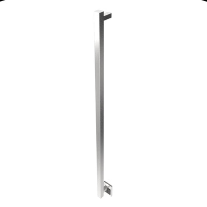 Amba Modello I Square 59" Hardwired Single Bar Brushed Stainless Steel Towel Warmer