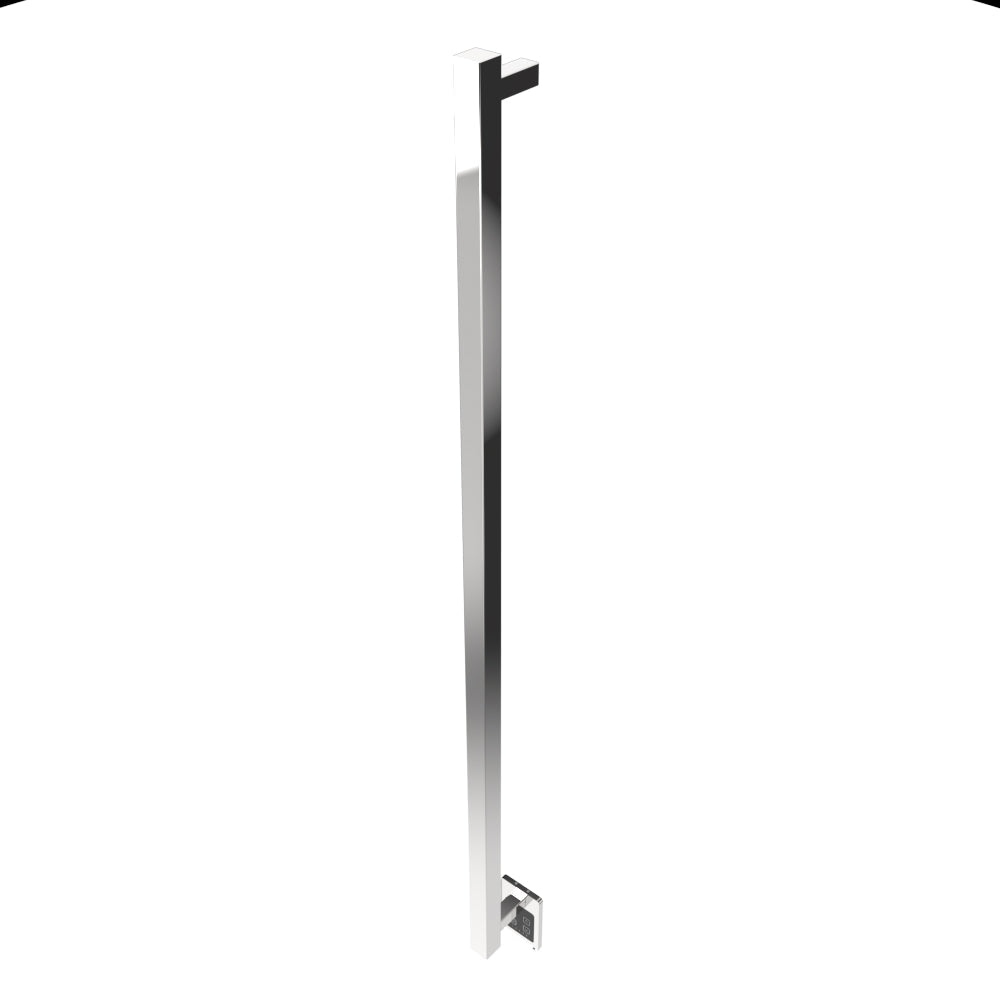 Amba Modello I Square 59" Hardwired Single Bar Polished Stainless Steel Towel Warmer