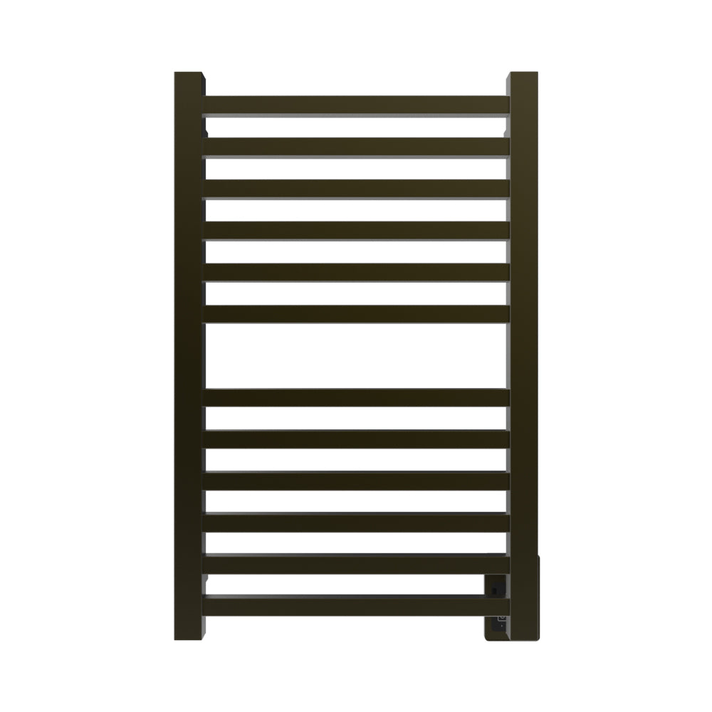 Amba Quadro Q2132 12-Bar Brushed Bronze Hardwired Towel Warmer