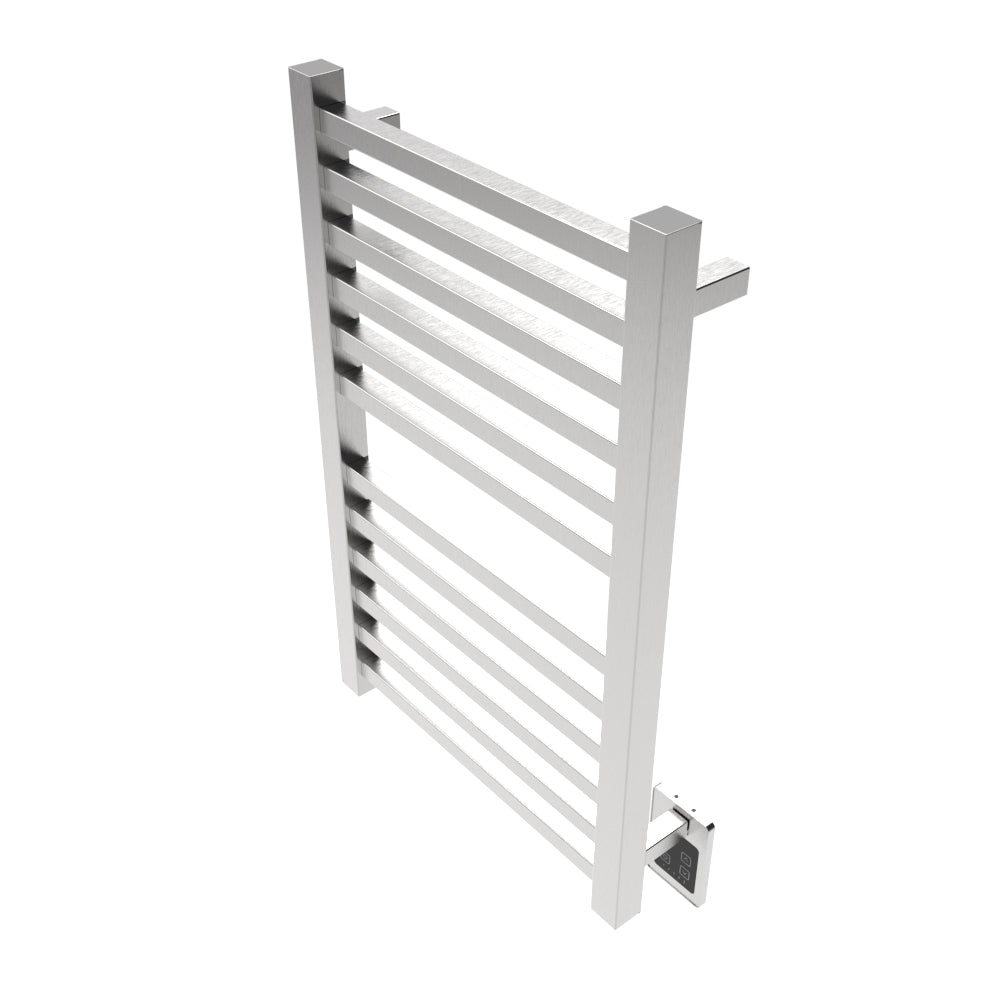 Amba Quadro Q2132 12-Bar Brushed Stainless Steel Hardwired Towel Warmer