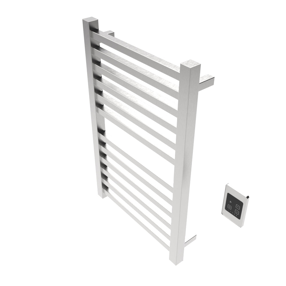 Amba Quadro Q2132 12-Bar Brushed Stainless Steel Hardwired Towel Warmer