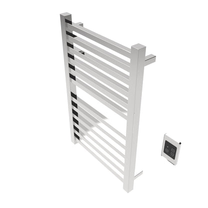 Amba Quadro Q2132 12-Bar Polished Stainless Steel Hardwired Towel Warmer