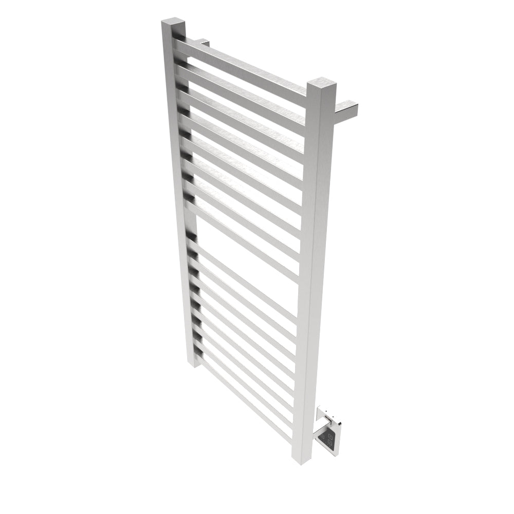 Amba Quadro Q2142 16-Bar Brushed Stainless Steel Hardwired Towel Warmer