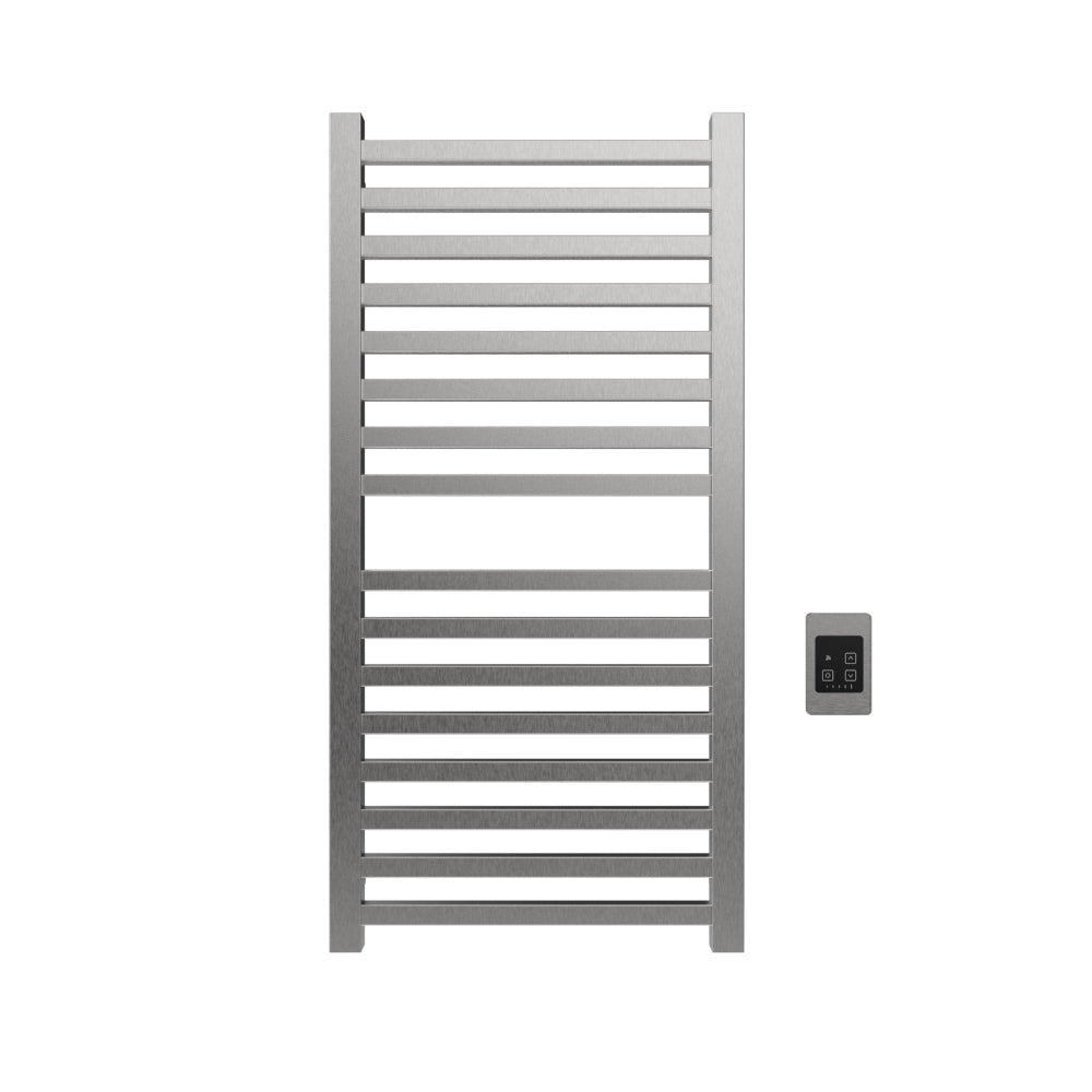 Amba Quadro Q2142 16-Bar Brushed Stainless Steel Hardwired Towel Warmer