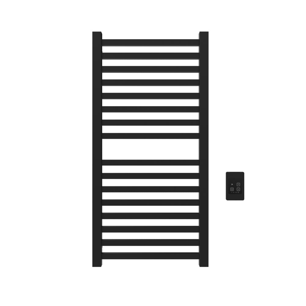 Amba Quadro Q2142 16-Bar Matte Black Hardwired Towel Warmer