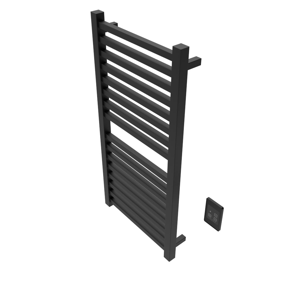 Amba Quadro Q2142 16-Bar Matte Black Hardwired Towel Warmer