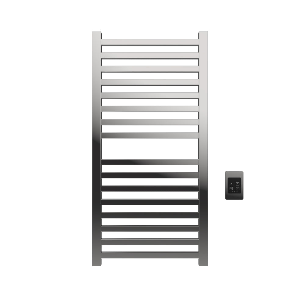 Amba Quadro Q2142 16-Bar Polished Stainless Steel Hardwired Towel Warmer