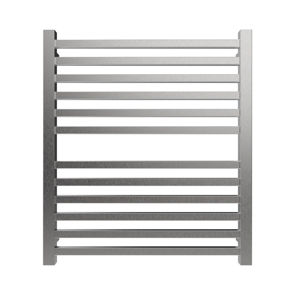 Amba Quadro Q2932 12-Bar Brushed Stainless Steel Hardwired Towel Warmer